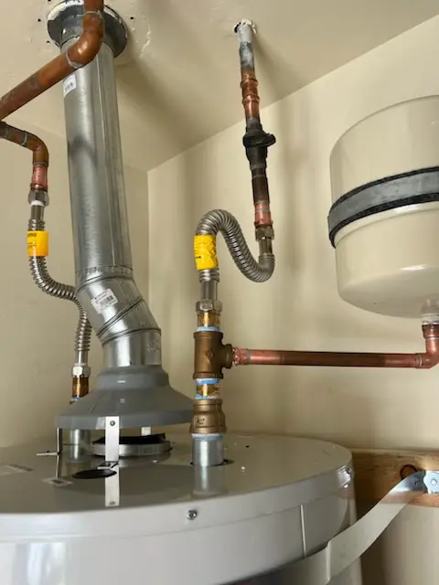 Water heater installation and plumbing repair in Clearville